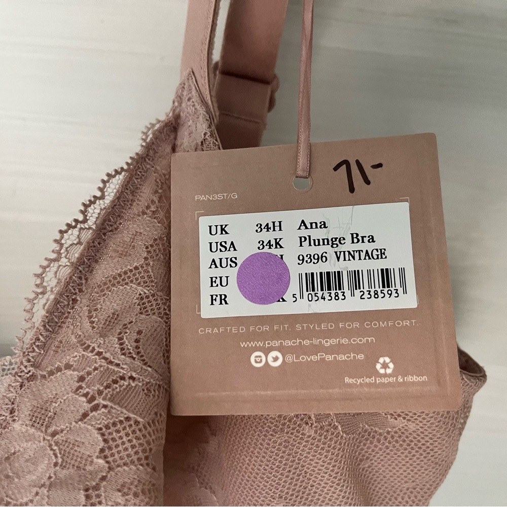 Panache Lace Underwire Bra - Blush NWT - Picture 3 of 3